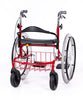 Innovativer Wheellator von Tukimet Oy: Der Vielseitige 2in1 Rollstuhl und Rollator - rot