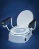 Toilettensitzerhöhung mit Deckel und Armlehnen bis 136kg - Antar AT51204